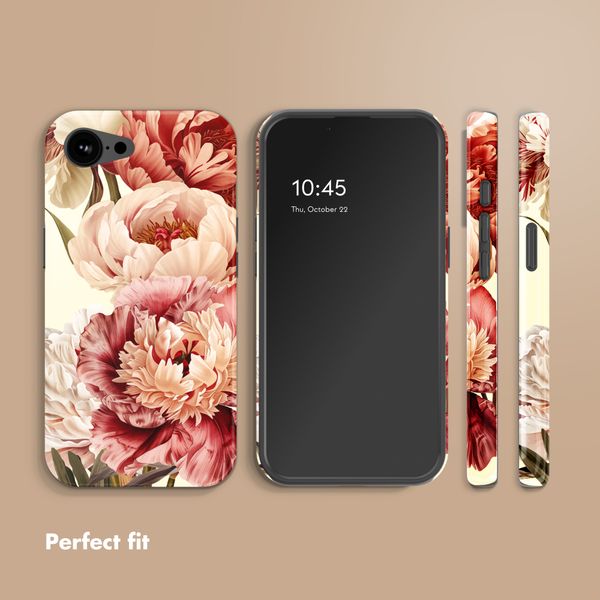 Selencia Vivid Back Cover with MagSafe Apple iPhone 17e / 16e - Vintage Peony