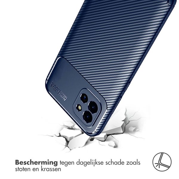 imoshion Carbon Softcase Backcover Samsung Galaxy A03 - Blauw