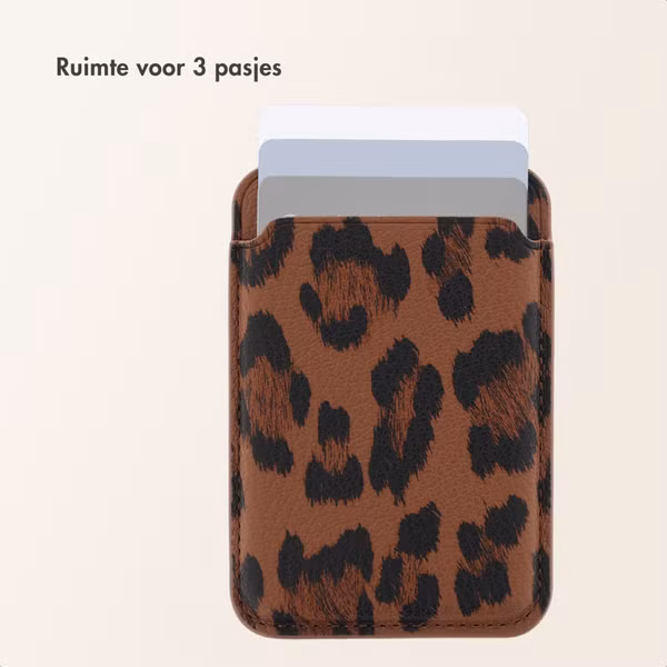 Selencia Sabi Pashouder met MagSafe - Mocha Brown
