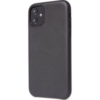 Decoded Leather Backcover iPhone 11 - Zwart