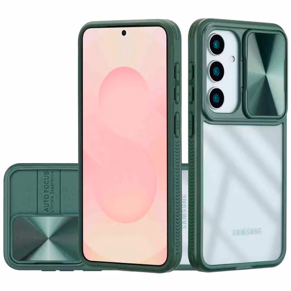 imoshion Camslider Backcover Samsung Galaxy S25 - Donkergroen