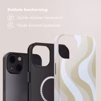 Selencia Vivid Backcover met MagSafe Apple iPhone 13 - Desert Waves Beige
