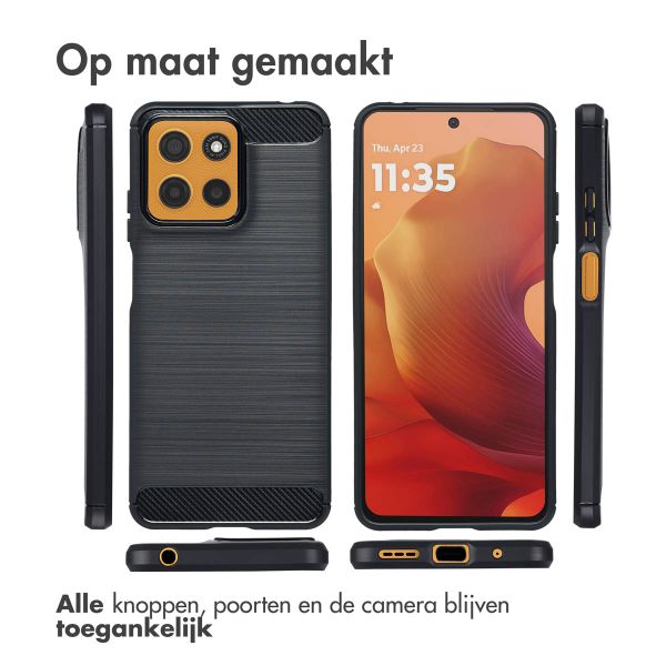 imoshion Brushed Backcover Motorola Moto G15 / G15 Power - Zwart