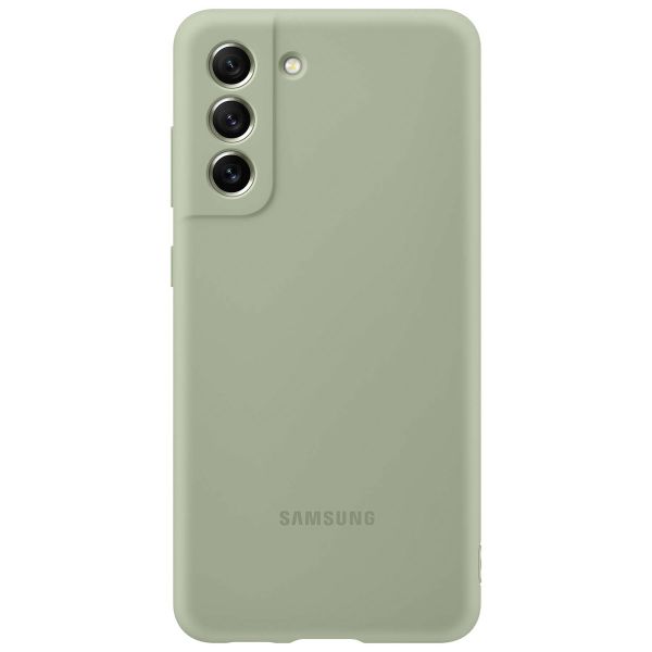 Samsung Originele Silicone Backcover Galaxy S21 FE - Olive Green