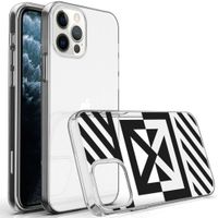 imoshion Design hoesje iPhone 12 (Pro) - Grafisch - Kruis - Transparant