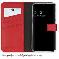 Selencia Echt Leren Bookcase Samsung Galaxy S24 - Rood