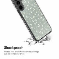 imoshion Design hoesje Samsung Galaxy A16 - Smoke Green Flowers
