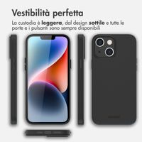 Accezz Leather Backcover met MagSafe Apple iPhone 14 Plus - Zwart
