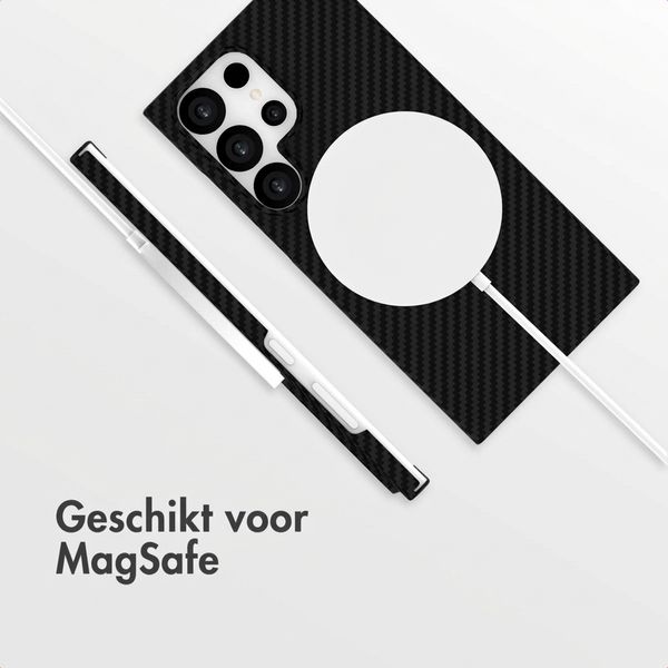 Accezz MagSafe Kevlar® Backcover Samsung Galaxy S24 Ultra - Zwart