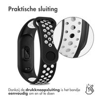 imoshion Siliconen sport bandje Xiaomi Mi Band 7 - Zwart / Wit