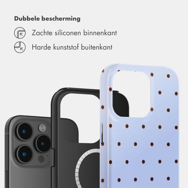 Selencia Vivid Backcover met MagSafe Apple iPhone 15 Pro - Happy Dots Digital Sky