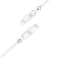 Just Green USB-C naar Lightning kabel - Recyclebaar - MFi certificering - 3A - 2 meter - Wit