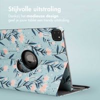 imoshion 360° Draaibare Design Bookcase Apple iPad Pro 11 (2022 / 2021 / 2020 / 2018) - Flowers