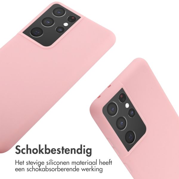 imoshion Siliconen hoesje met koord Samsung Galaxy S21 Ultra - Roze