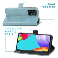 imoshion Luxe Bookcase Samsung Galaxy A72 - Lichtblauw