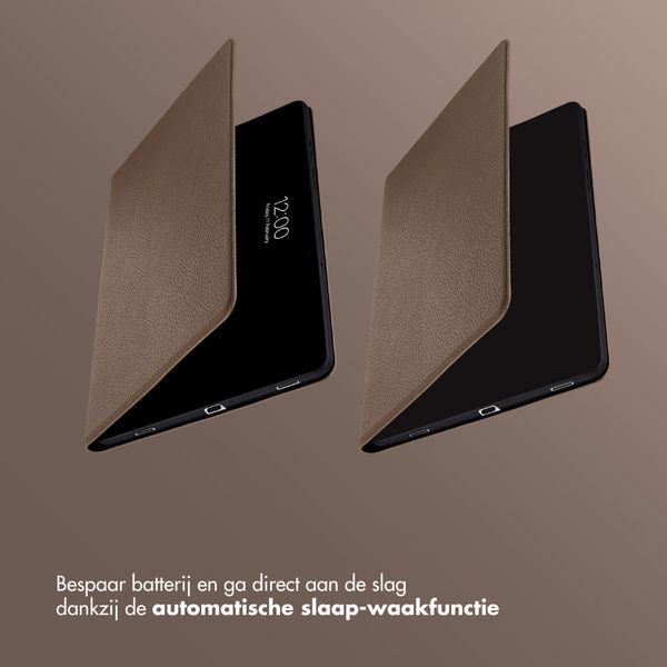 Selencia Riva Bookcase Samsung Galaxy Tab S11 - Mocha Brown