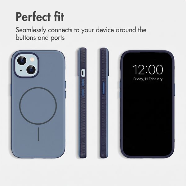 imoshion Colour Back Cover with Thin MagSafe Ring Apple iPhone 15 - Dark Blue