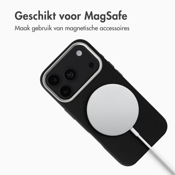 Accezz Mesh Backcover met MagSafe Apple iPhone 17 Pro Max - Zwart