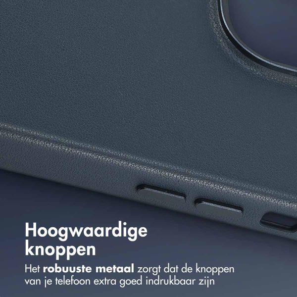 Accezz MagSafe Leather Backcover Apple iPhone 14 Pro Max - Nightfall Blue