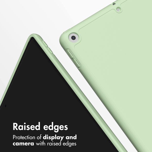 Accezz Smart Silicone Bookcase Apple iPad 6 (2018) 9.7 inch / iPad 5 (2017) 9.7 inch - Lichtgroen