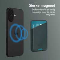 Accezz Magnetische Leren Kaarthouder - Geschikt voor Apple Find My - Cedar Green
