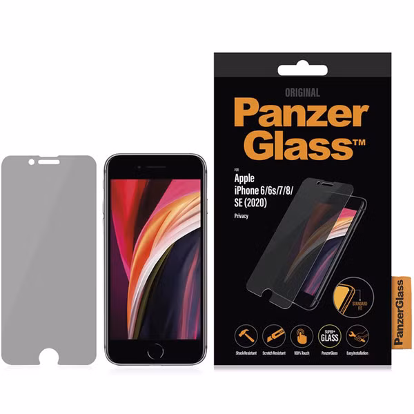 PanzerGlass Privacy Screenprotector Apple iPhone SE (2022 / 2020)
