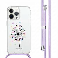 imoshion Design hoesje met koord Apple iPhone 14 Pro - Sandstone Dandelion