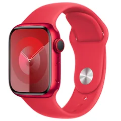 Apple Sport Band Apple Watch Series 1 t/m 9 / SE (38/40/41 mm) | Series 10 / 11 (42 mm) - Maat M/L - (Product) Red