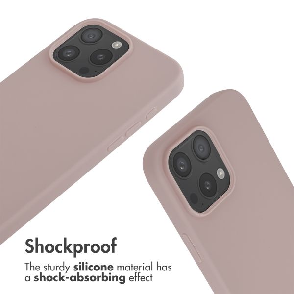 imoshion Silicone Case with Strap Apple iPhone 16 Pro Max - Sand Pink