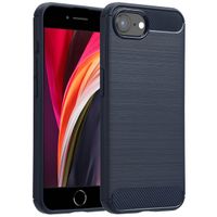 imoshion Brushed Backcover Apple iPhone 16e - Donkerblauw