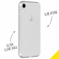 Accezz Clear Backcover iPhone Xr - Transparant