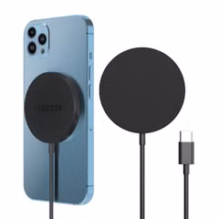 Accezz Wireless Charger USB-C - MagSafe en Qi2 Draadloze Oplader - 1 meter - Zwart