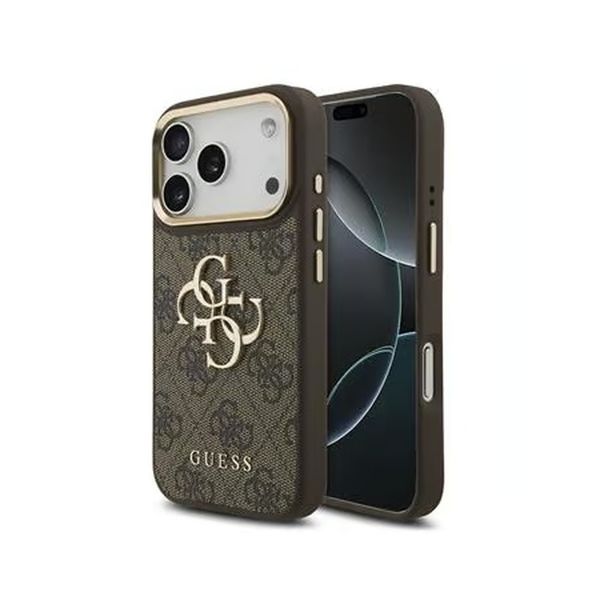 Guess 4G Metal Logo Backcover Apple iPhone 18 Pro Max / 17 Pro Max - Bruin