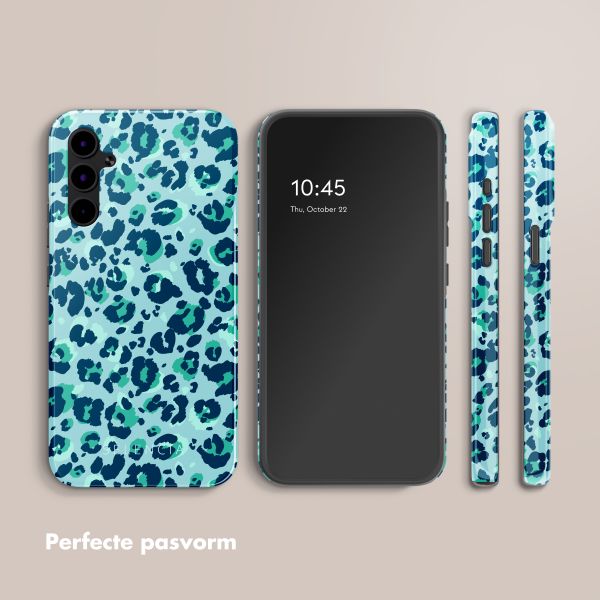 Selencia Vivid Tough Backcover Samsung Galaxy A34 - Wild Spots Light Blue