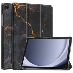 imoshion Design Trifold Bookcase Samsung Galaxy Tab A11 Plus / A9 Plus - Black Marble