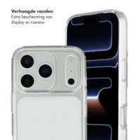 Selencia Backcover met afneembare haakjes Apple iPhone 17 Pro Max - Transparant