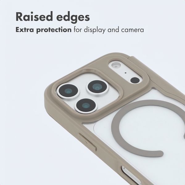 imoshion Transparent Bookcase with MagSafe Apple iPhone 17 Pro Max - Beige