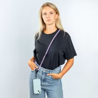 imoshion Universeel telefoonkoord one size - 10 mm dik - Paars / Blauw