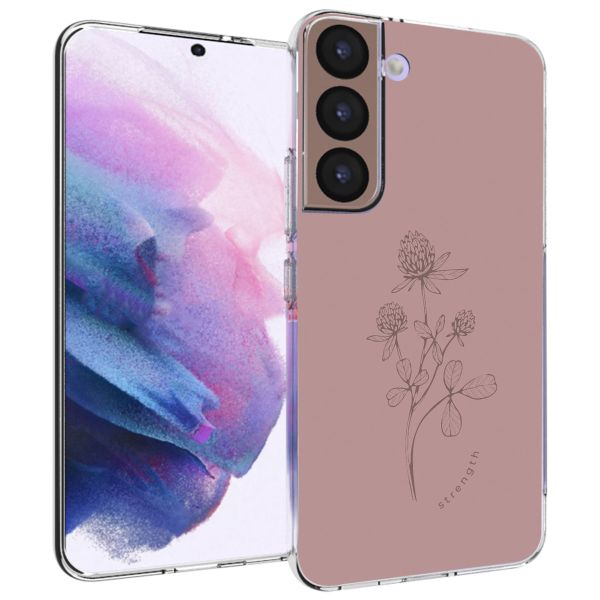 imoshion Design hoesje Samsung Galaxy S22 - Floral Pink