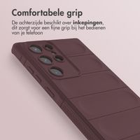 imoshion EasyGrip Backcover Samsung Galaxy S22 Ultra - Aubergine