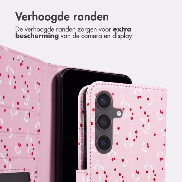 imoshion Design Bookcase Samsung Galaxy S25 - Blush Berries