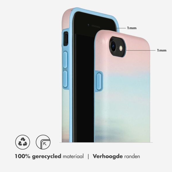 Selencia Aurora Fashion Backcover iPhone SE (2022 / 2020) / 8 / 7 - Duurzaam hoesje - 100% gerecycled - Sky Sunset Multicolor