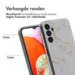 imoshion Design hoesje Samsung Galaxy A14 (5G/4G) - White Marble