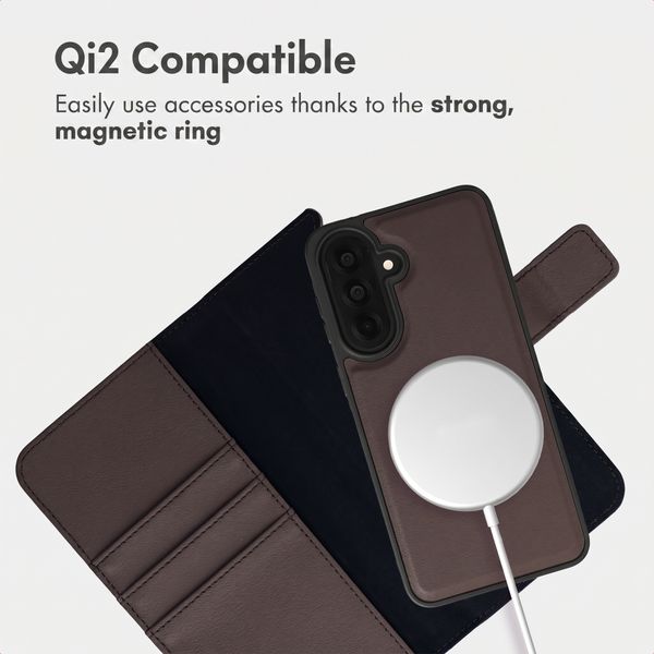 imoshion Detachable 2-in-1 Luxury Bookcase Samsung Galaxy A37 (5G) - Brown