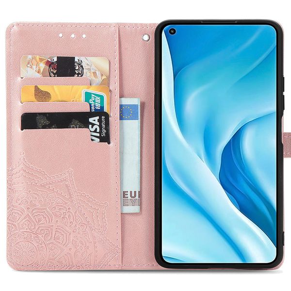 imoshion Mandala Bookcase Xiaomi Mi 11 Lite (5G/4G) / 11 Lite 5G NE - Rosé Goud