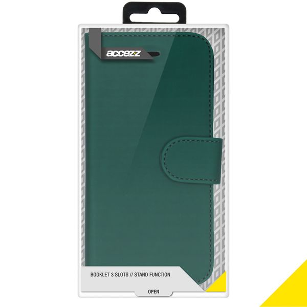 Accezz Wallet Softcase Bookcase Apple iPhone 12 (Pro) - Groen