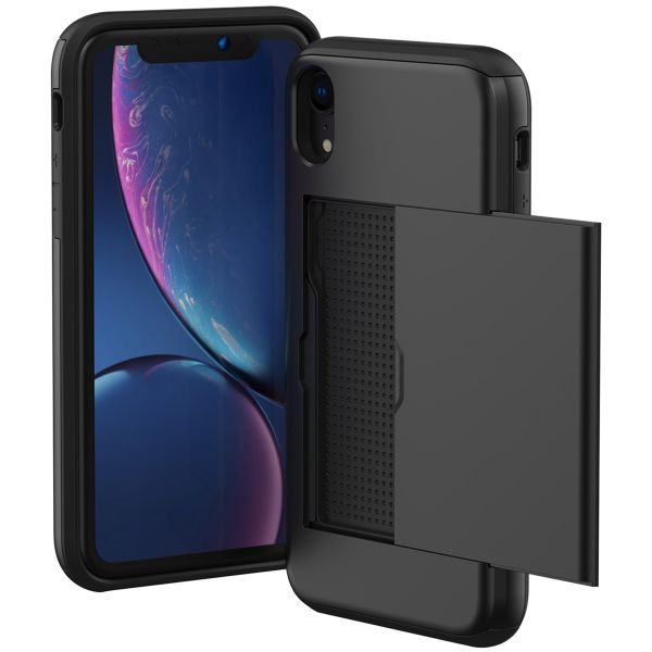 imoshion Backcover met pasjeshouder iPhone Xr - Zwart