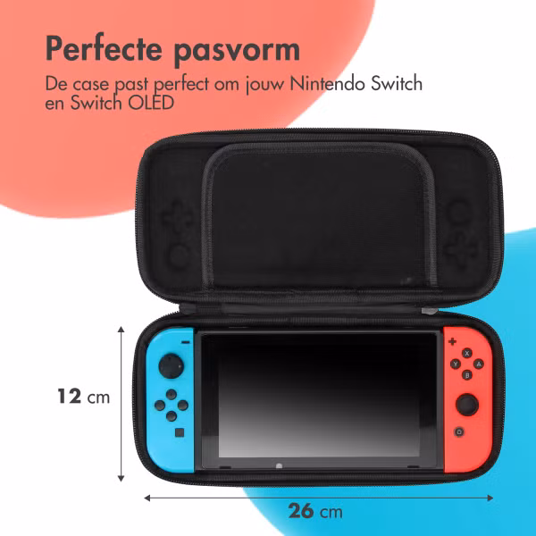 imoshion Nintendo Switch case - Hoes voor de Nintendo Switch / Switch OLED - Zwart