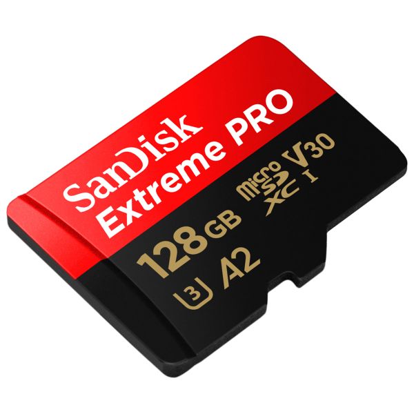 SanDisk microSD Extreme PRO - 128GB - Inclusief SD adapter en RescuePro Deluxe - UHS-I/U3/Full HD/4K UHD