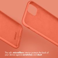 Accezz Liquid Silicone Back Cover Apple iPhone 15 Pro Max - Nectarine